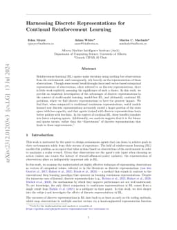 Harnessing Discrete Representations For Continual Reinforcement Learning