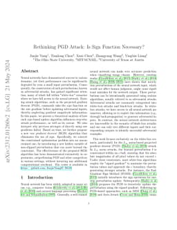 Rethinking PGD Attack: Is Sign Function Necessary?