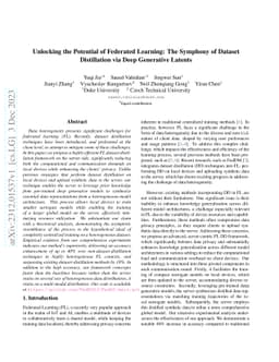 Unlocking the Potential of Federated Learning: The Symphony of Dataset
  Distillation via Deep Generative Latents