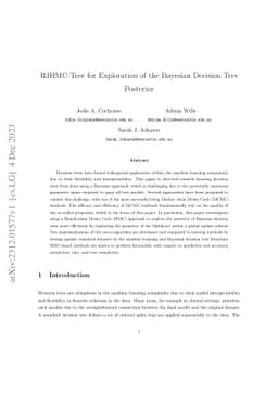 RJHMC-Tree for Exploration of the Bayesian Decision Tree Posterior