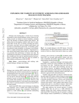 Exploring the Viability of Synthetic Audio Data for Audio-Based Dialogue
  State Tracking
