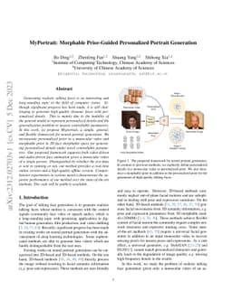 MyPortrait: Morphable Prior-Guided Personalized Portrait Generation