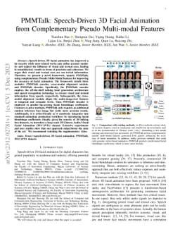 PMMTalk: Speech-Driven 3D Facial Animation from Complementary Pseudo
  Multi-modal Features