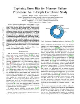 Exploring Error Bits for Memory Failure Prediction: An In-Depth
  Correlative Study