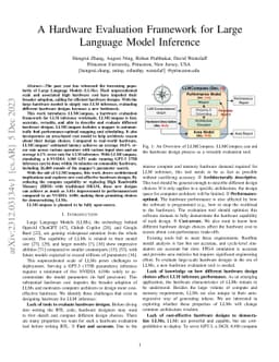 A Hardware Evaluation Framework for Large Language Model Inference