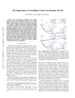 The Importance of Coordinate Frames in Dynamic SLAM