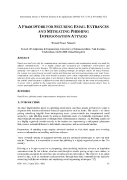 A framework for securing email entrances and mitigating phishing
  impersonation attacks