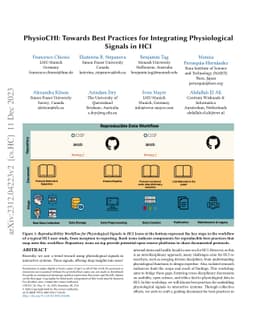 PhysioCHI: Towards Best Practices for Integrating Physiological Signals
  in HCI
