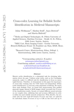 Cross-codex Learning for Reliable Scribe Identification in Medieval
  Manuscripts