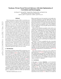 NeuJeans: Private Neural Network Inference with Joint Optimization of Convolution and FHE Bootstrapping