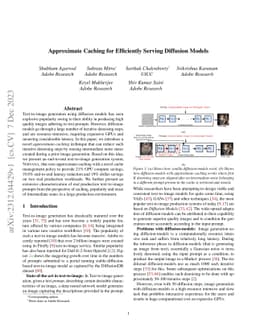 Approximate Caching for Efficiently Serving Diffusion Models