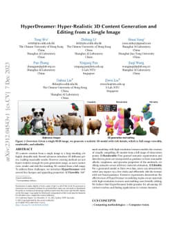HyperDreamer: Hyper-Realistic 3D Content Generation and Editing from a
  Single Image