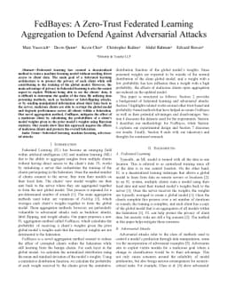 FedBayes: A Zero-Trust Federated Learning Aggregation to Defend Against
  Adversarial Attacks