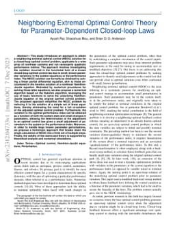 Neighboring Extremal Optimal Control Theory for Parameter-Dependent
  Closed-loop Laws