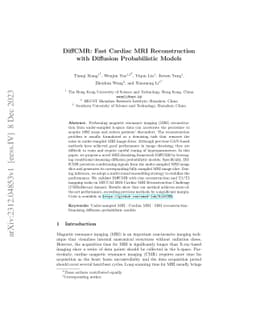 DiffCMR: Fast Cardiac MRI Reconstruction with Diffusion Probabilistic
  Models