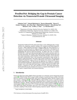 ProsDectNet: Bridging the Gap in Prostate Cancer Detection via
  Transrectal B-mode Ultrasound Imaging
