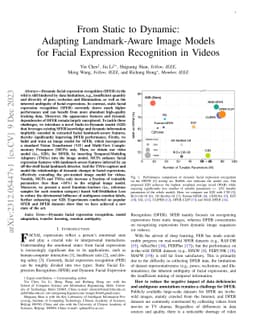 From Static to Dynamic: Adapting Landmark-Aware Image Models for Facial
  Expression Recognition in Videos