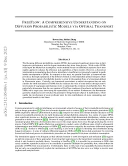 FreeFlow: A Comprehensive Understanding on Diffusion Probabilistic
  Models via Optimal Transport
