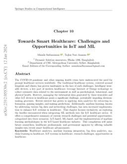 Towards Smart Healthcare: Challenges and Opportunities in IoT and ML