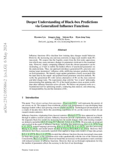 Deeper Understanding of Black-box Predictions via Generalized Influence
  Functions