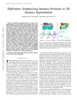 EipFormer: Emphasizing Instance Positions in 3D Instance Segmentation