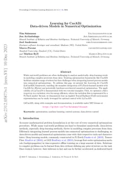 Learning for CasADi: Data-driven Models in Numerical Optimization