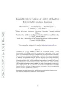 Ensemble Interpretation: A Unified Method for Interpretable Machine
  Learning
