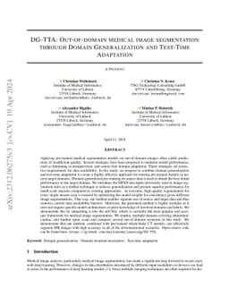 DG-TTA: Out-of-domain Medical Image Segmentation through Augmentation and Descriptor-driven Domain Generalization and Test-Time Adaptation