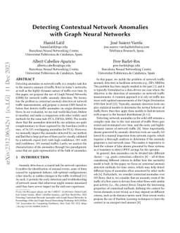 Detecting Contextual Network Anomalies with Graph Neural Networks