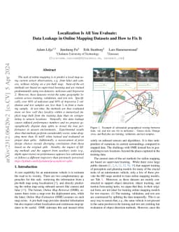 Localization Is All You Evaluate: Data Leakage in Online Mapping
  Datasets and How to Fix It