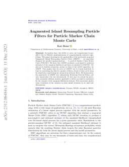 Augmented Island Resampling Particle Filters for Particle Markov Chain
  Monte Carlo