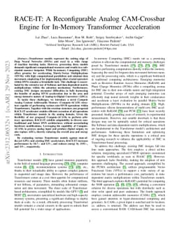 RACE-IT: A Reconfigurable Analog CAM-Crossbar Engine for In-Memory
  Transformer Acceleration