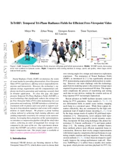 TeTriRF: Temporal Tri-Plane Radiance Fields for Efficient Free-Viewpoint
  Video