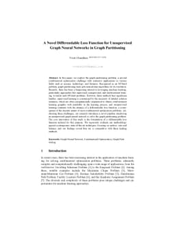 A Novel Differentiable Loss Function for Unsupervised Graph Neural
  Networks in Graph Partitioning
