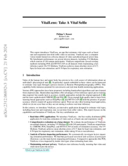 VitalLens: Take A Vital Selfie