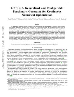 GNBG: A Generalized and Configurable Benchmark Generator for Continuous
  Numerical Optimization