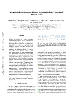 Generating High-Resolution Regional Precipitation Using Conditional
  Diffusion Model