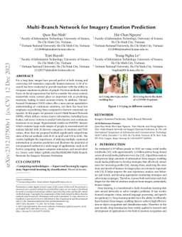 Multi-Branch Network for Imagery Emotion Prediction
