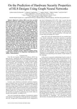 On the Prediction of Hardware Security Properties of HLS Designs Using
  Graph Neural Networks
