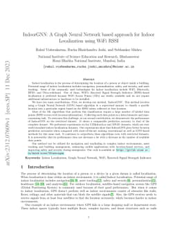 IndoorGNN: A Graph Neural Network based approach for Indoor Localization
  using WiFi RSSI