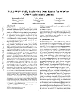 FULL-W2V: Fully Exploiting Data Reuse for W2V on GPU-Accelerated Systems