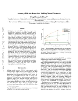 Memory-Efficient Reversible Spiking Neural Networks