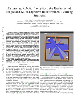 Enhancing Robotic Navigation: An Evaluation of Single and
  Multi-Objective Reinforcement Learning Strategies
