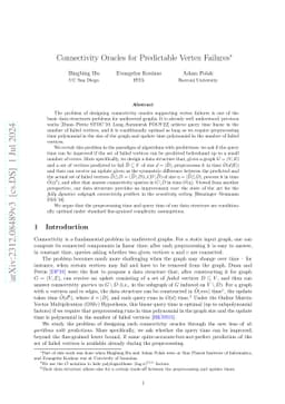 Connectivity Oracles for Predictable Vertex Failures