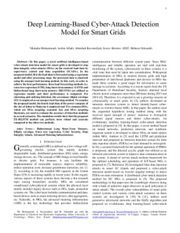 Deep Learning-Based Cyber-Attack Detection Model for Smart Grids