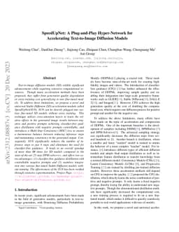 SpeedUpNet: A Plug-and-Play Hyper-Network for Accelerating Text-to-Image
  Diffusion Models