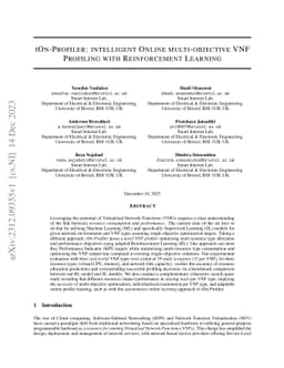 iOn-Profiler: intelligent Online multi-objective VNF Profiling with
  Reinforcement Learning