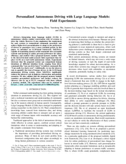 Personalized Autonomous Driving with Large Language Models: Field
  Experiments