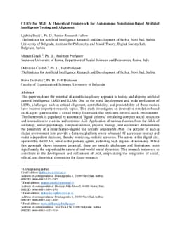 CERN for AI: A Theoretical Framework for Autonomous Simulation-Based Artificial Intelligence Testing and Alignment