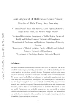 Joint Alignment of Multivariate Quasi-Periodic Functional Data Using
  Deep Learning